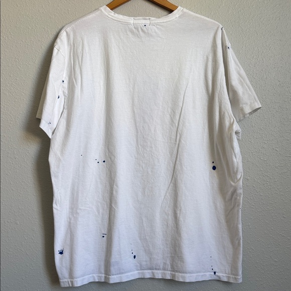 XL White Polo Ralph Lauren Big Pony Splatter T-shirt - Picture 6 of 8